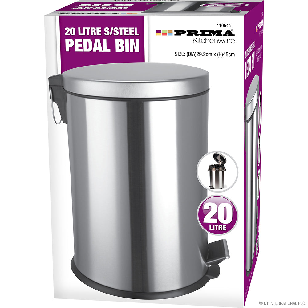 5L S/S Pedal Bin (DIA)20.5cm x (H)28cm