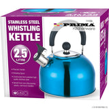 2.5L S/S Whistling Kettle in Red Camping