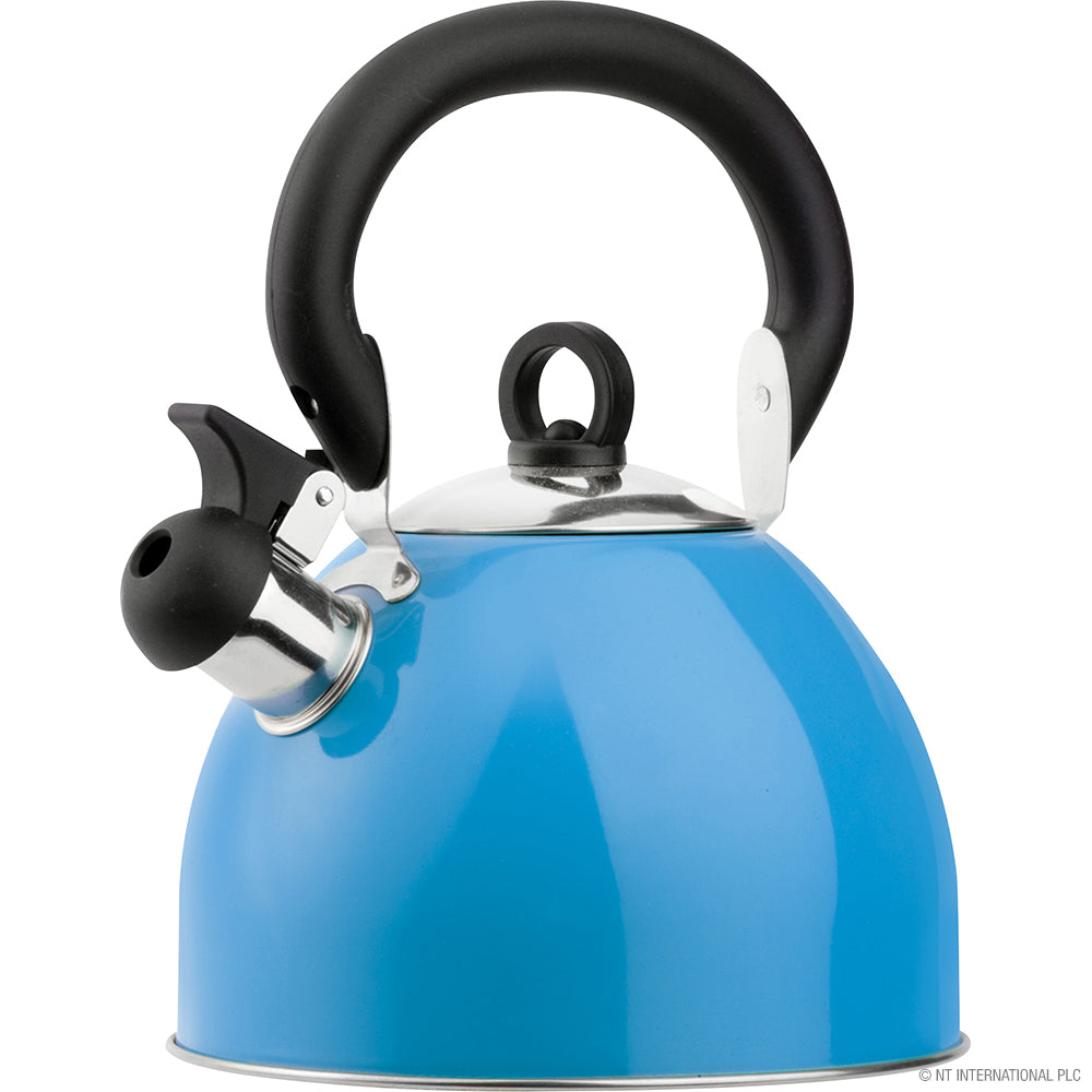 2.5L S/S Whistling Kettle in Red Camping