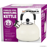 2.5L S/S Whistling Kettle in Red Camping