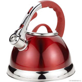 3.5L Whistling Kettle in Red and Chrome