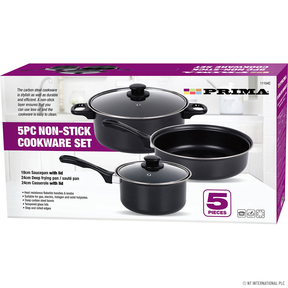 5pc Cookware Set with Bakelite Handle/Knob