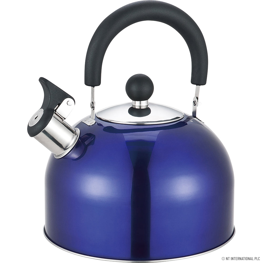 2.5L S/S Whistling Kettle in Metallic Blue