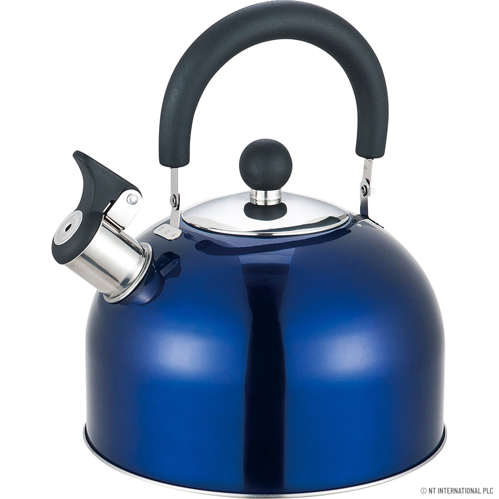 2.5L S/S Whistling Kettle in Metallic Blue
