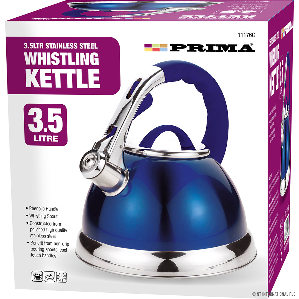 3.5L S/S Whistling Kettle in Cream