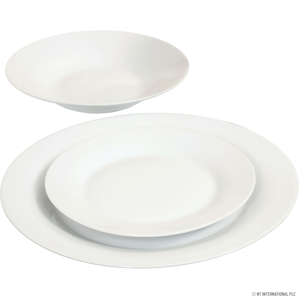 12pc Dinner Set - White Colour