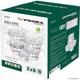 Peak Kit 10pc CASSEROLE SET WITH LIDS (20-28cm) (2) - Peak Kit