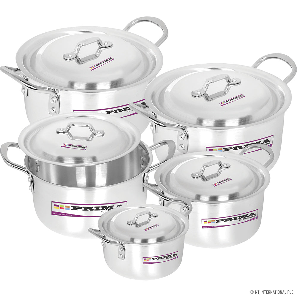 10pc CASSEROLE SET WITH LIDS (20-28cm)
