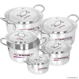10pc CASSEROLE SET WITH LIDS (20-28cm)