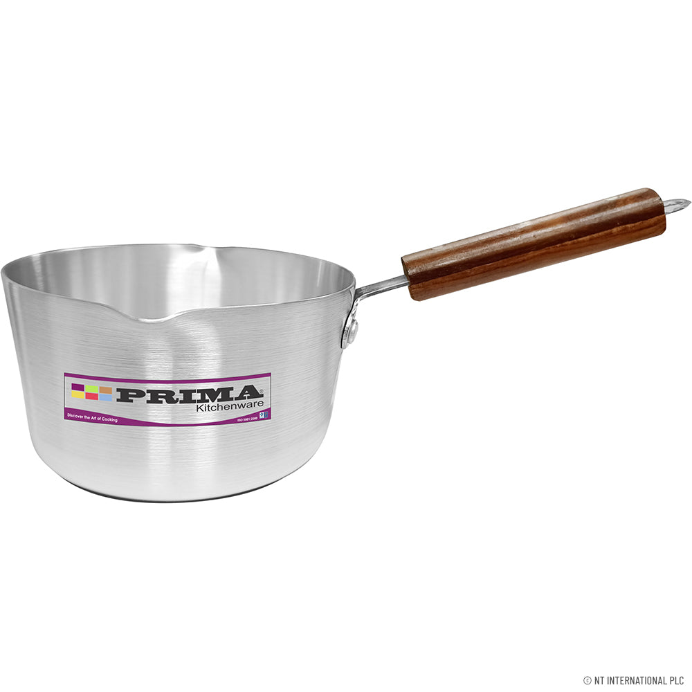 14cm MILK PAN WOODEN HANDLE (Single)