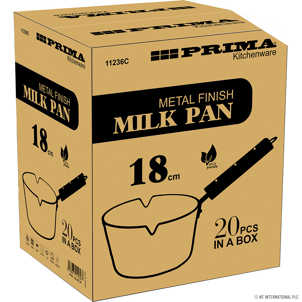 14cm MILK PAN WOODEN HANDLE (Single)