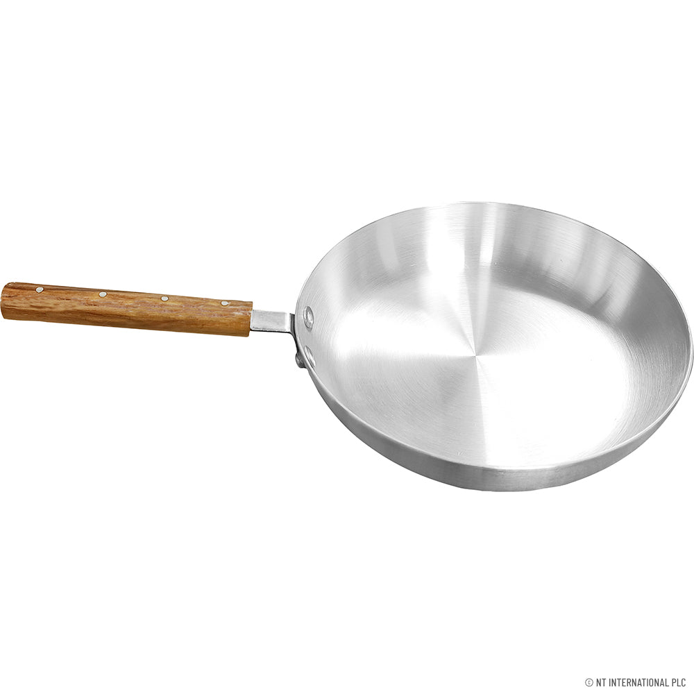24cm FRY PAN WOODEN HANDLE (Single)