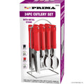 24pc S/S Cutlery Set with Metal Stand