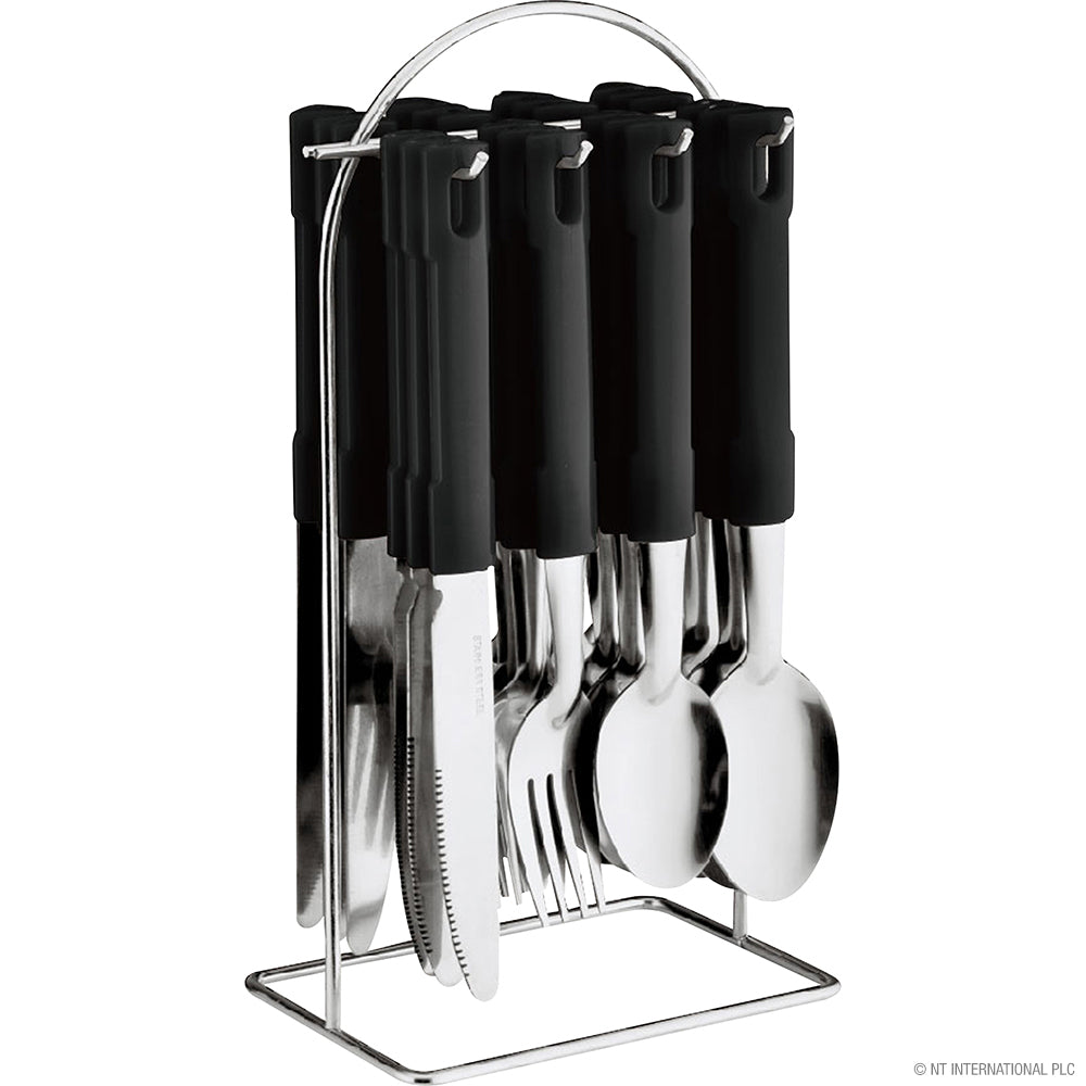 24pc S/S Cutlery Set with Metal Stand