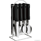 24pc S/S Cutlery Set with Metal Stand