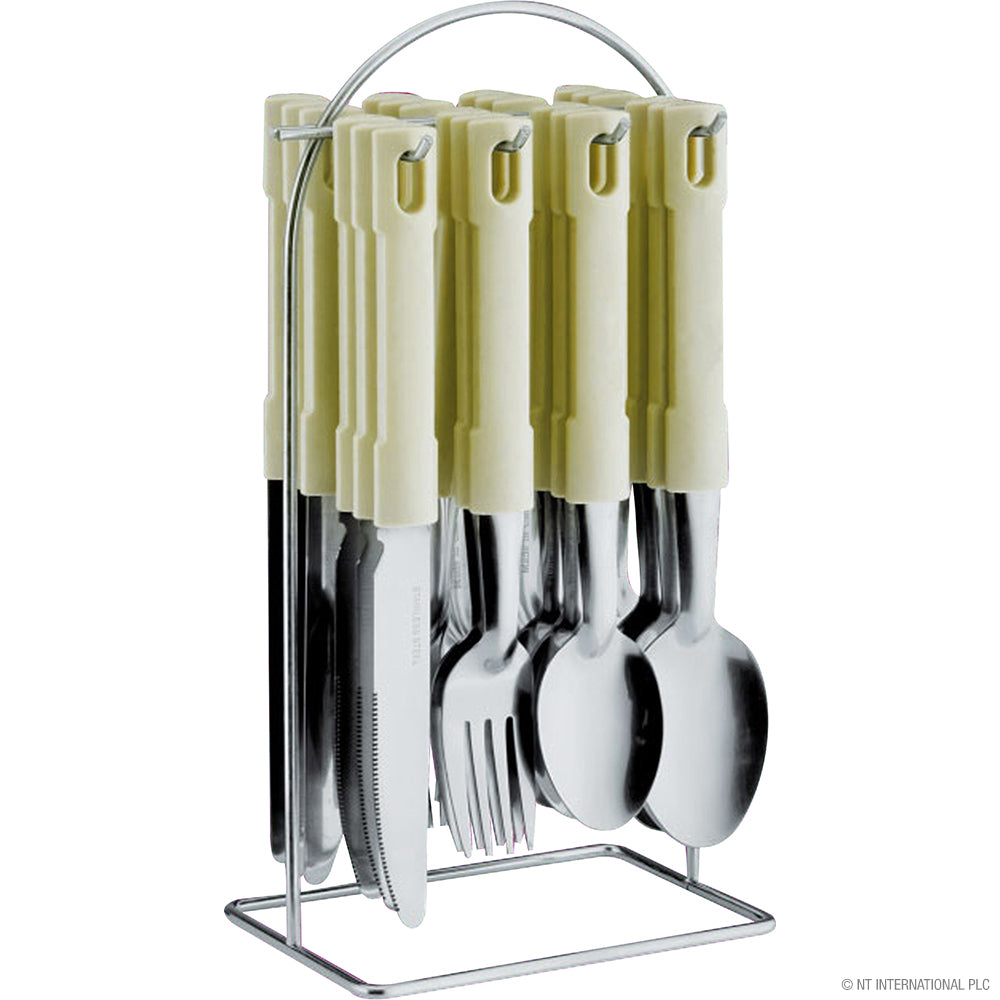 24pc S/S Cutlery Set with Metal Stand