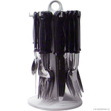 24pc S/S Cutlery Set with Round Stand