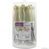 24pc S/S Cutlery Set with Round Stand