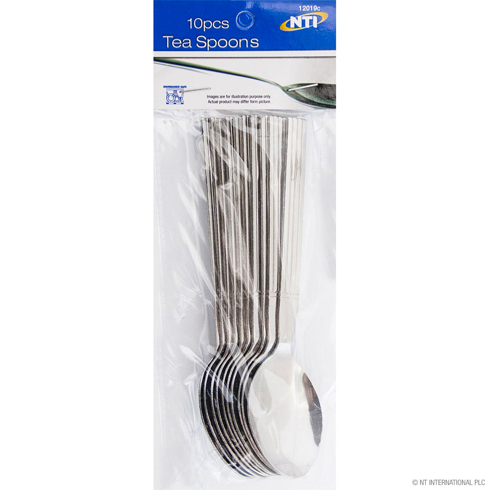 10pc S/S Tea Spoon with Header Card