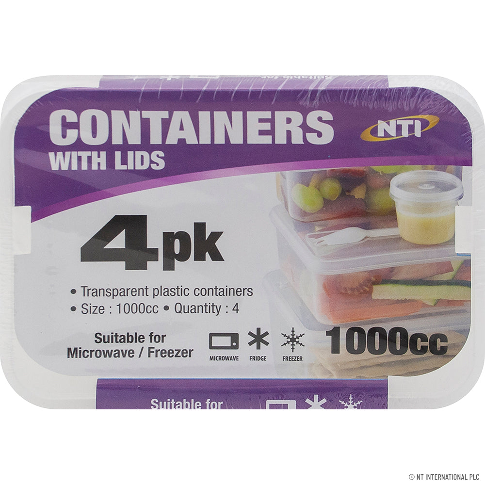 3pk Plastic Containers 1000cc Micro