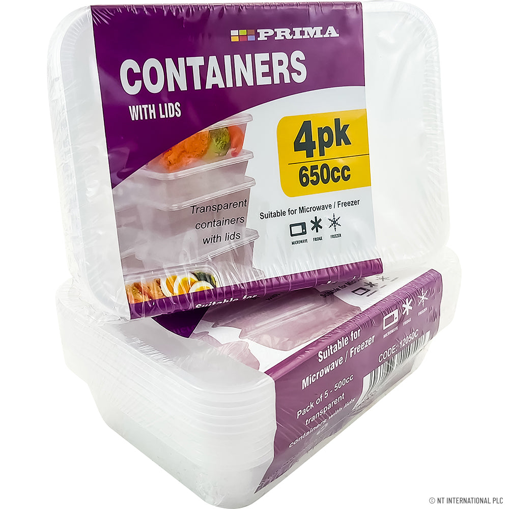Peak Kit 4pk Plastic Containers 650cc Micro - Peak Kit