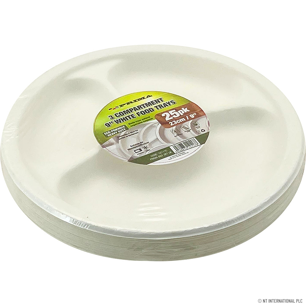 9" Round Plate - Pk25 Bagesse