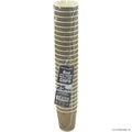 25PC - 8Oz Ripple Wall Cup (Brown)