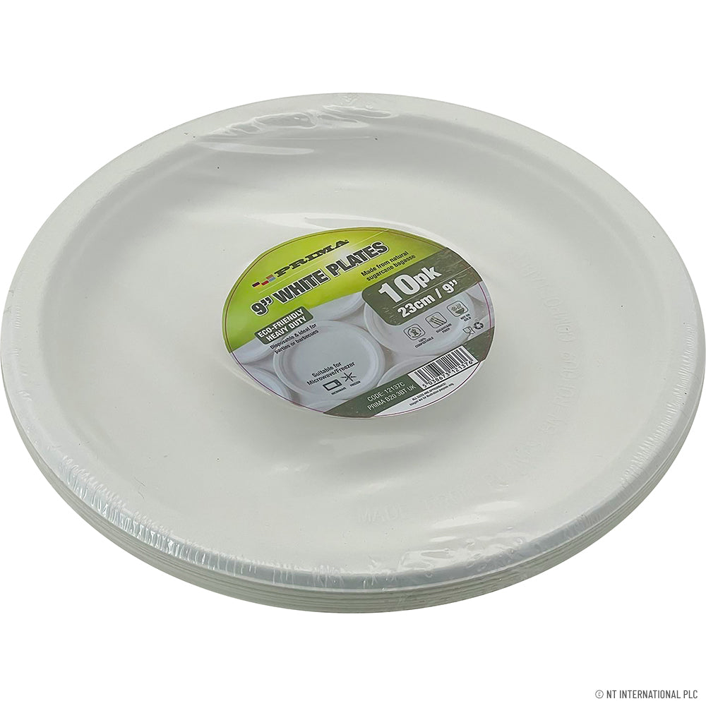 9" Round Plate - Pk10 Bagesse