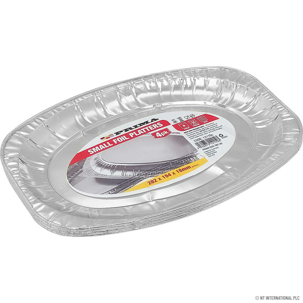 Small Foil Platters 4PK