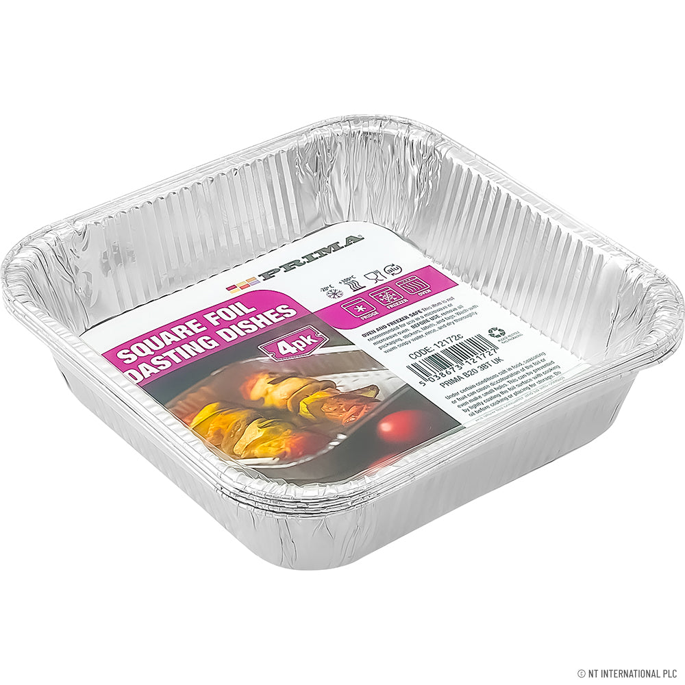 Peak Kit Square Foil Roasting Dishes 4PK - Peak Kit