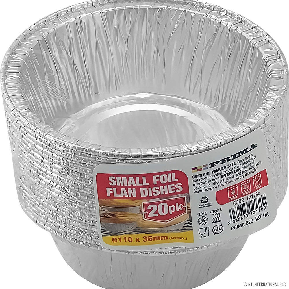 Small Foil Flan Dishes 20PK