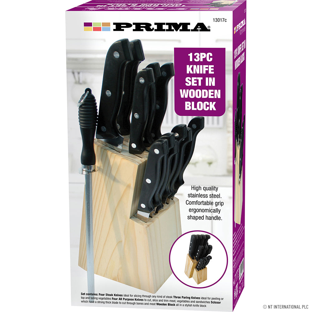 7pc Knife Set with Wooden Block