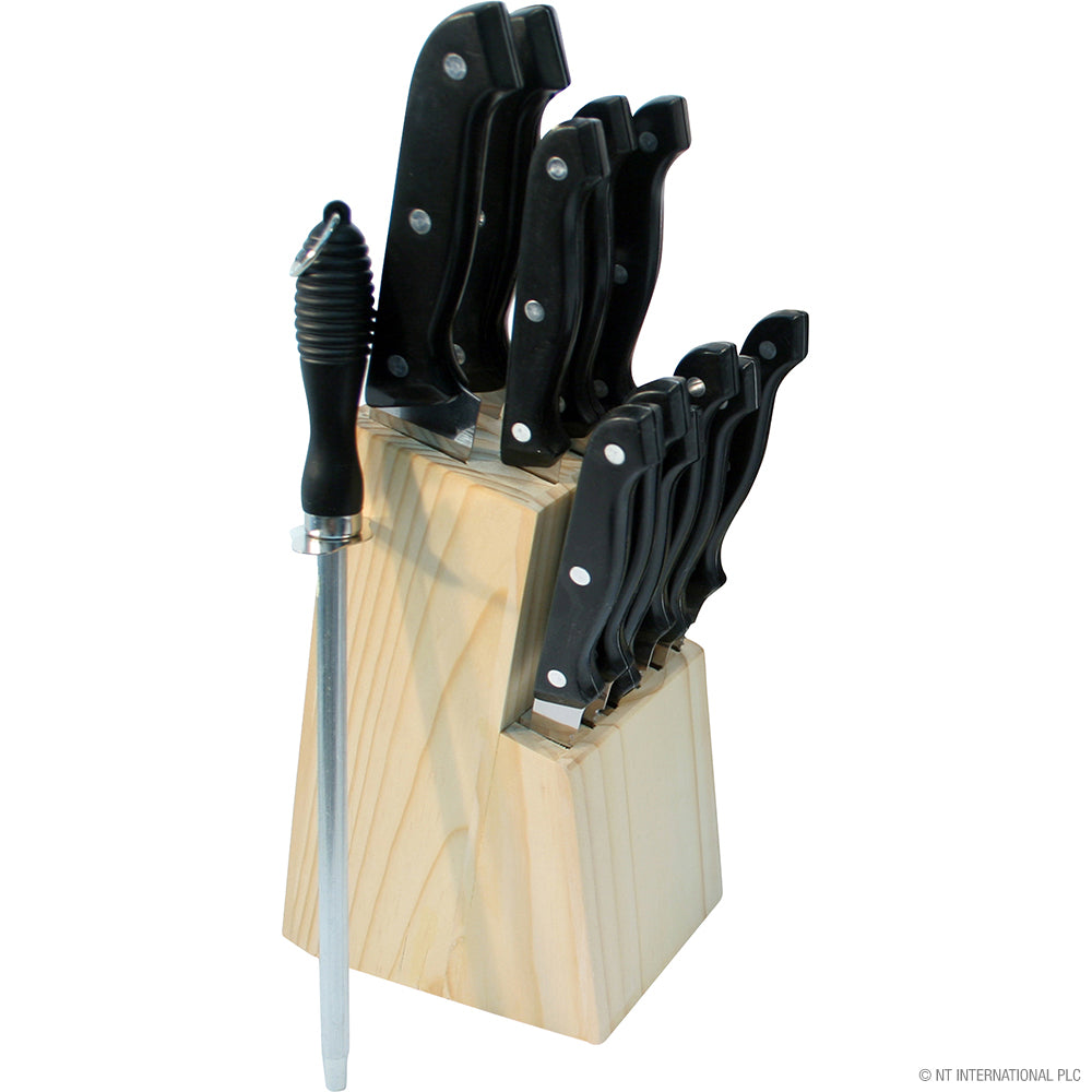 7pc Knife Set with Wooden Block