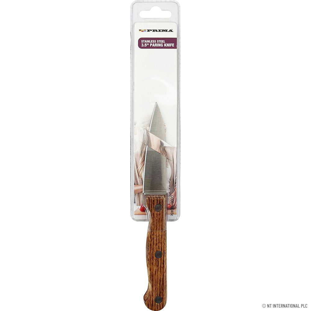 3.5" 1.5mm Paring Knife Wooden Handle