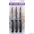3pc Knives / Steak Knife Set