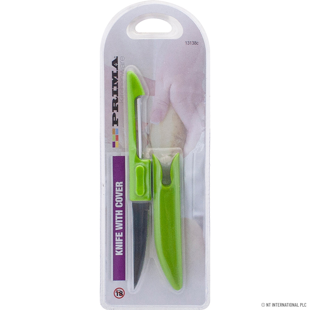 2 in1 Knife and Peeler with Cover