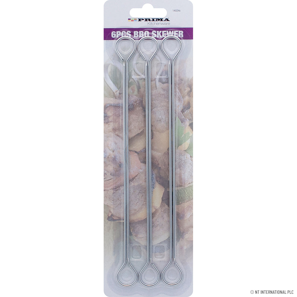 6pcs BBQ Skewers Set On Card