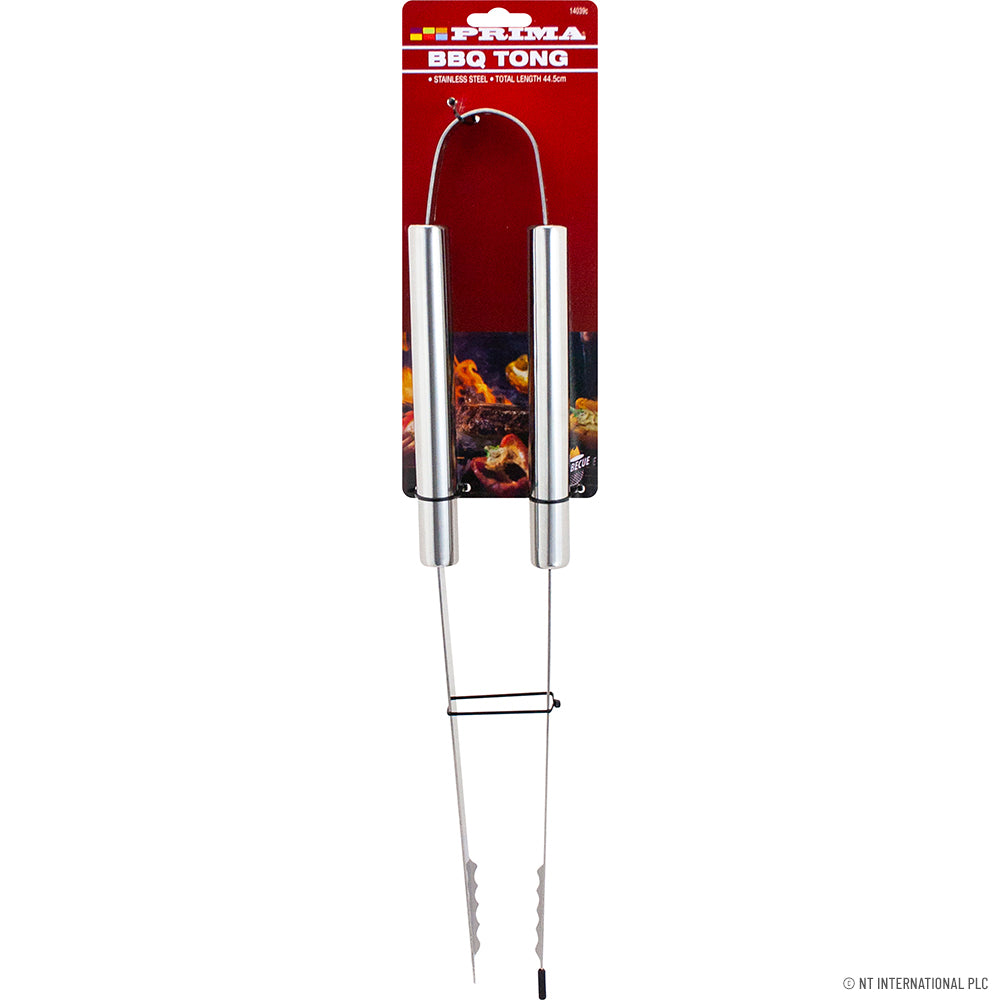 Peak Kit Stainless Steel BBQ Tongs 44.5cm - On Card - Peak Kit