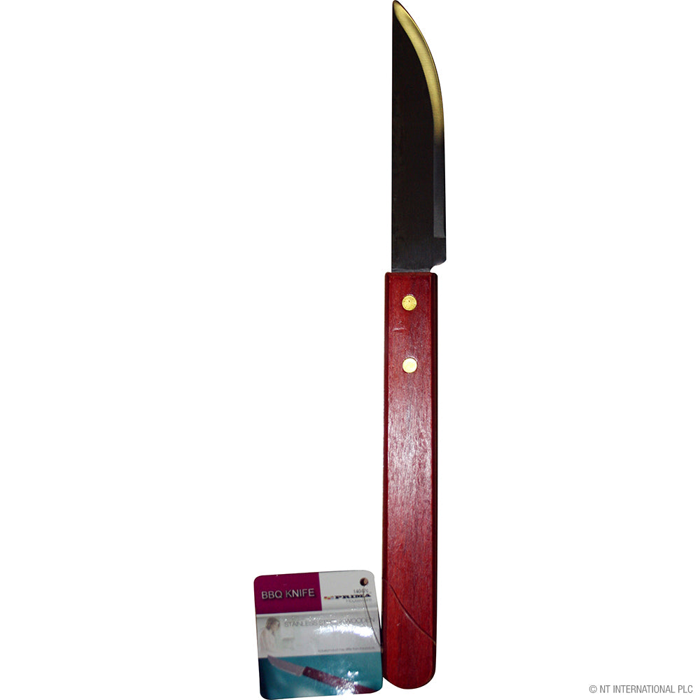 Peak Kit Stainless Steel BBQ Knife - Wooden Handle - Peak Kit
