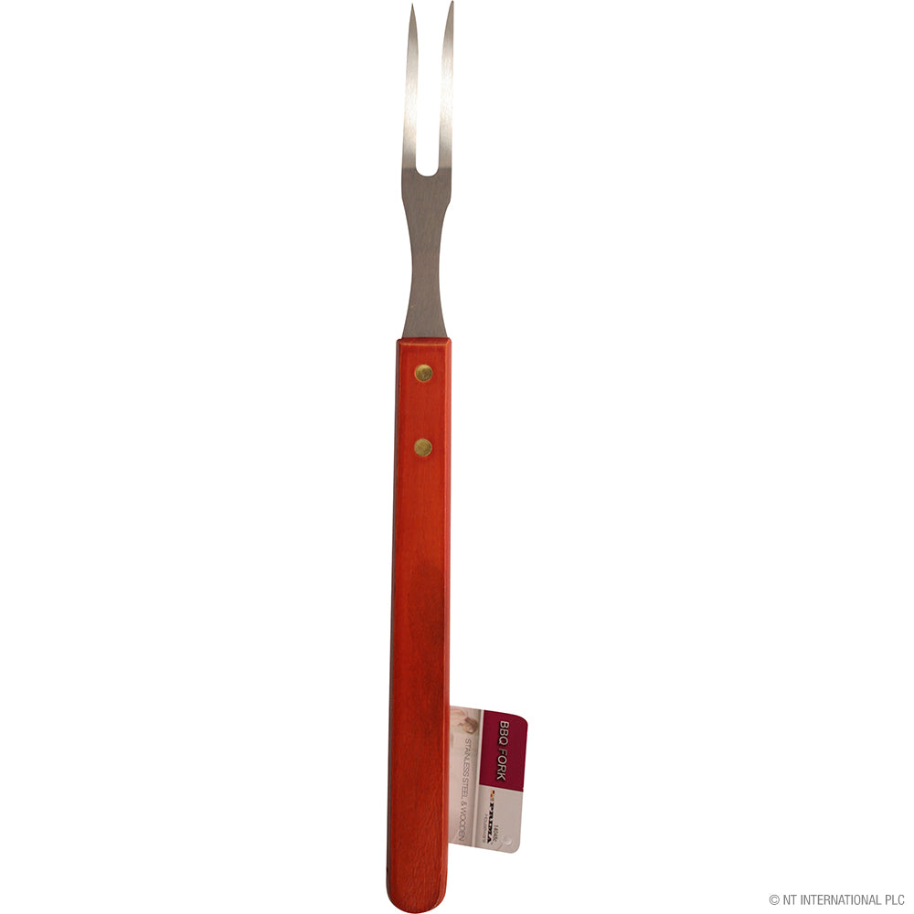 Peak Kit Stainless Steel BBQ Fork - Wooden Handle - Peak Kit