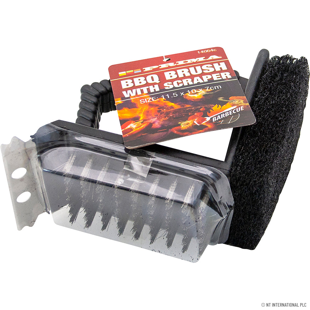 BBQ Brush 11.5x10x7cm S/S