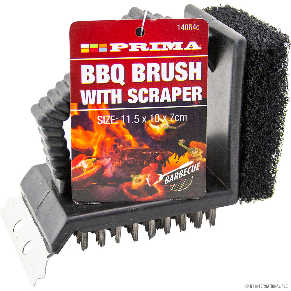 BBQ Brush 11.5x10x7cm S/S