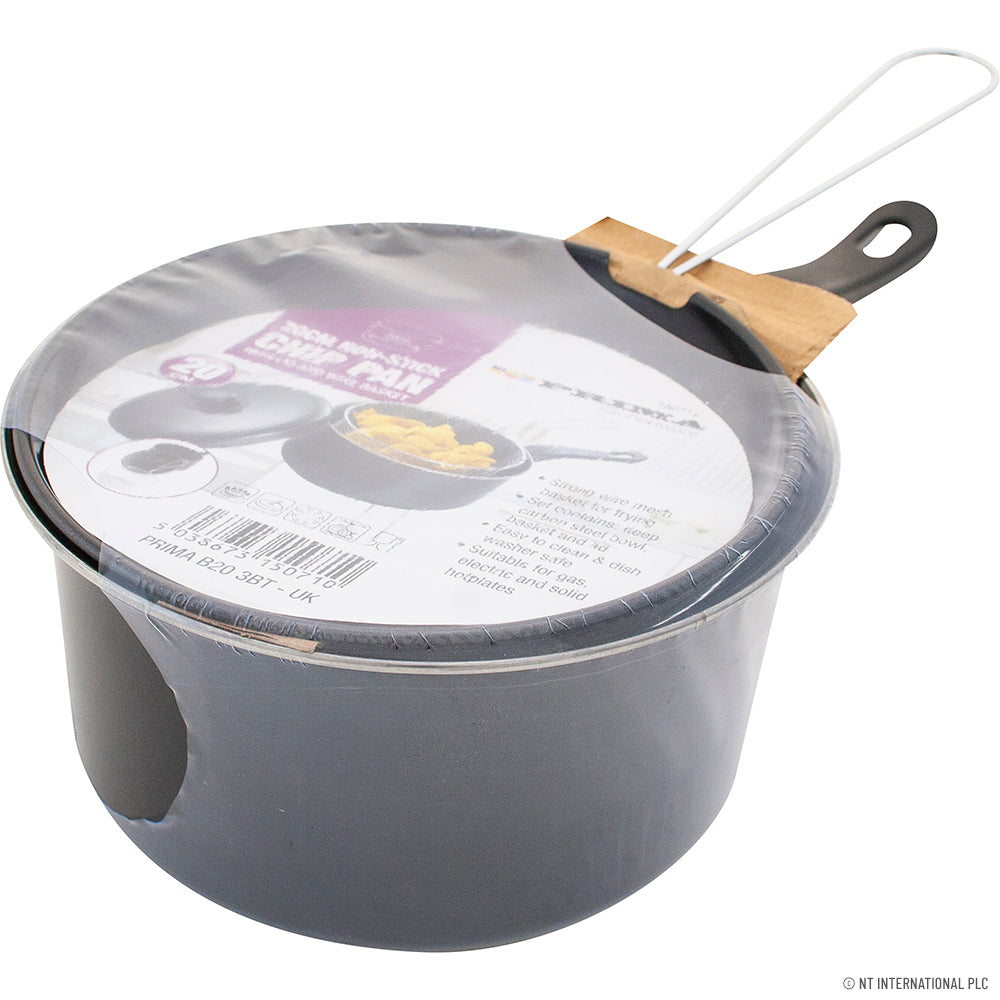 20cm Chip Pan with Lid & Basket
