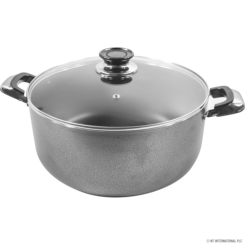 20cm N/S Casserole Set Glass Lid - Saucepan