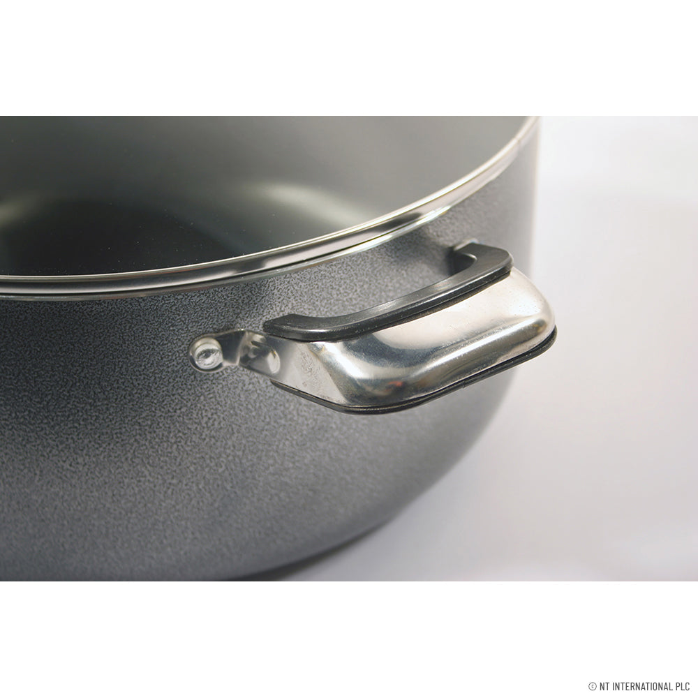 20cm N/S Casserole Set Glass Lid - Saucepan