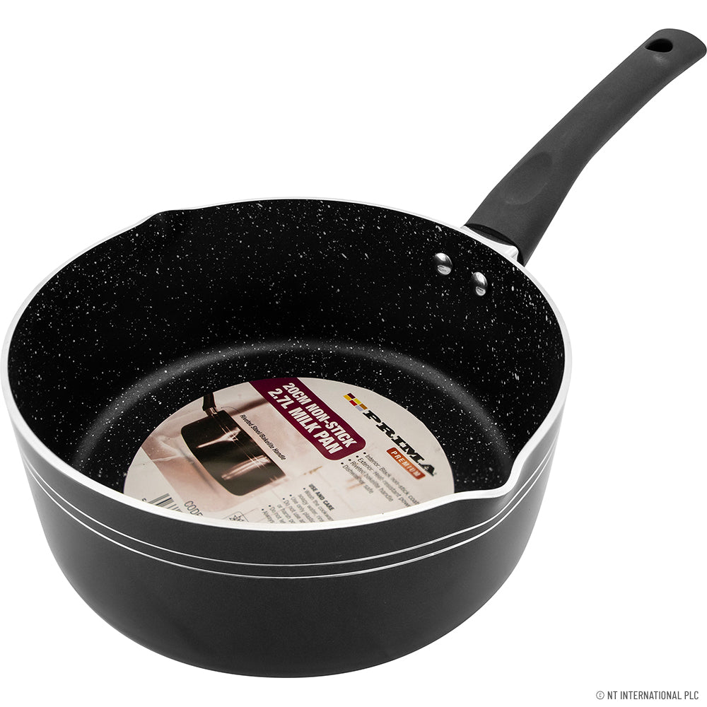 Peak Kit 20cm Milkpan ( Black ) - Induction Bottom - Peak Kit