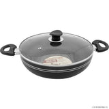 Peak Kit 24cm Kadai ( Black ) - Induction Bottom - Peak Kit