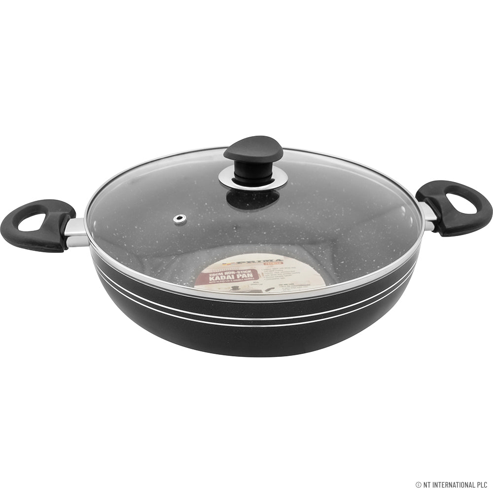 Peak Kit 24cm Kadai ( Black ) - Induction Bottom - Peak Kit