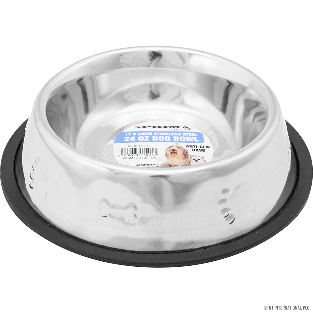 24oz Dog Bowl Anti - Slip 17 x 24cm