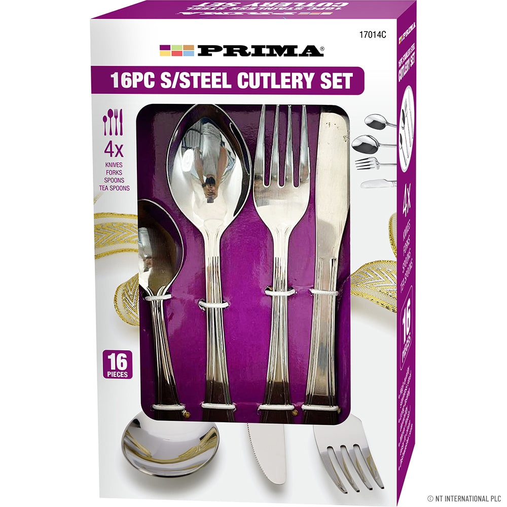 16pc S/S Cutlery Set In Colour Box